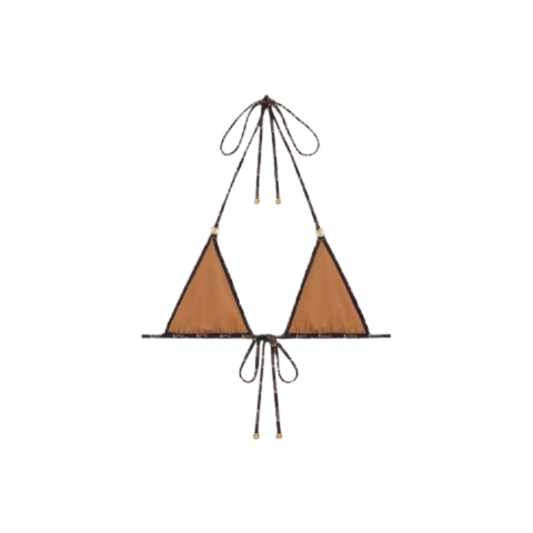 monogram matte jersey triangle top