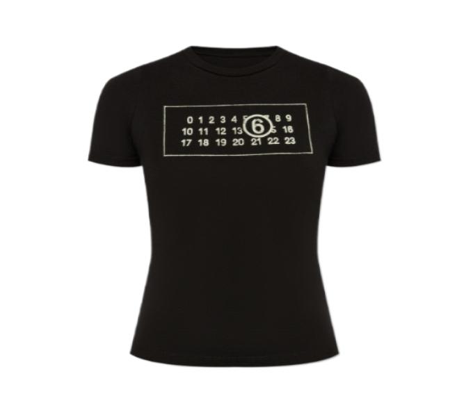 Number logo printing short sleeve t-shirt