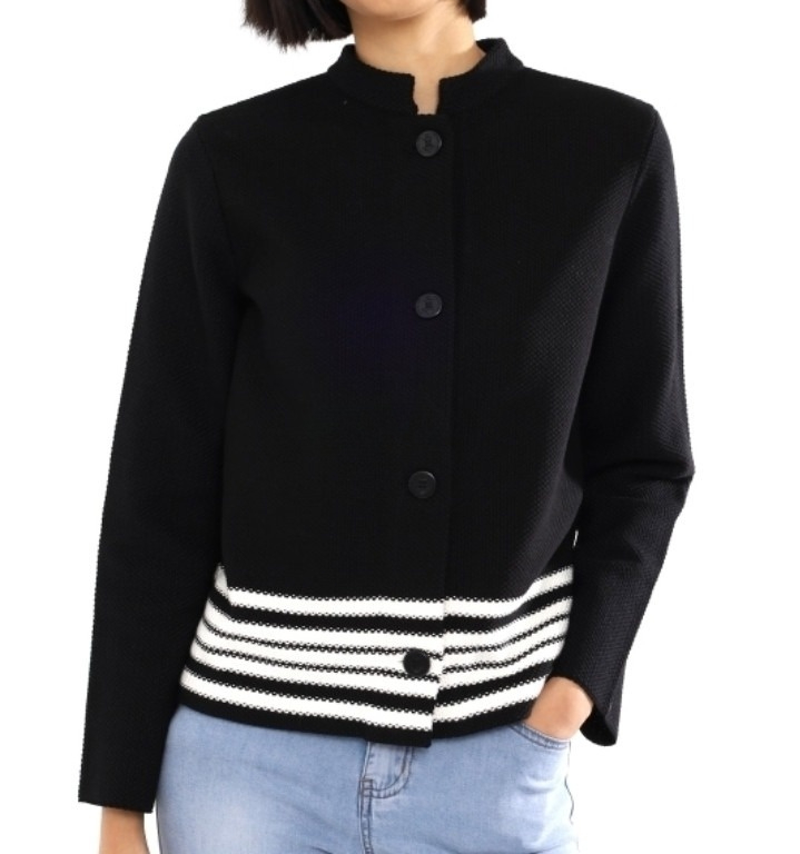 Marinière knit jacket