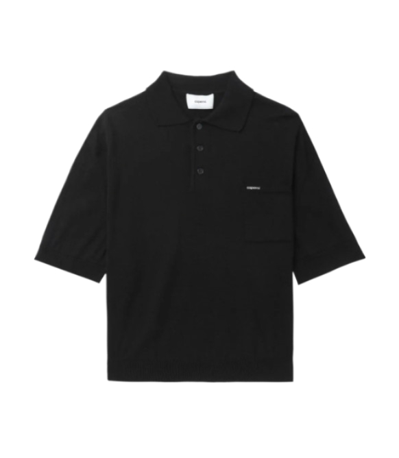 Knotted Short Sleeve Polo Jumper