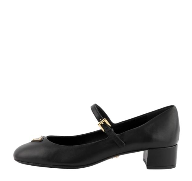 Nappa leather Mary Jane pumps