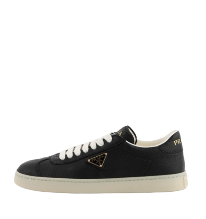Logo leather sneakers
