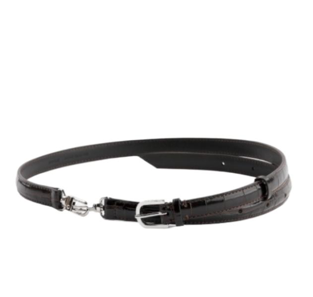 24FWDouble clasp leather belt