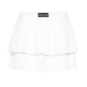 Pleated mini skirt