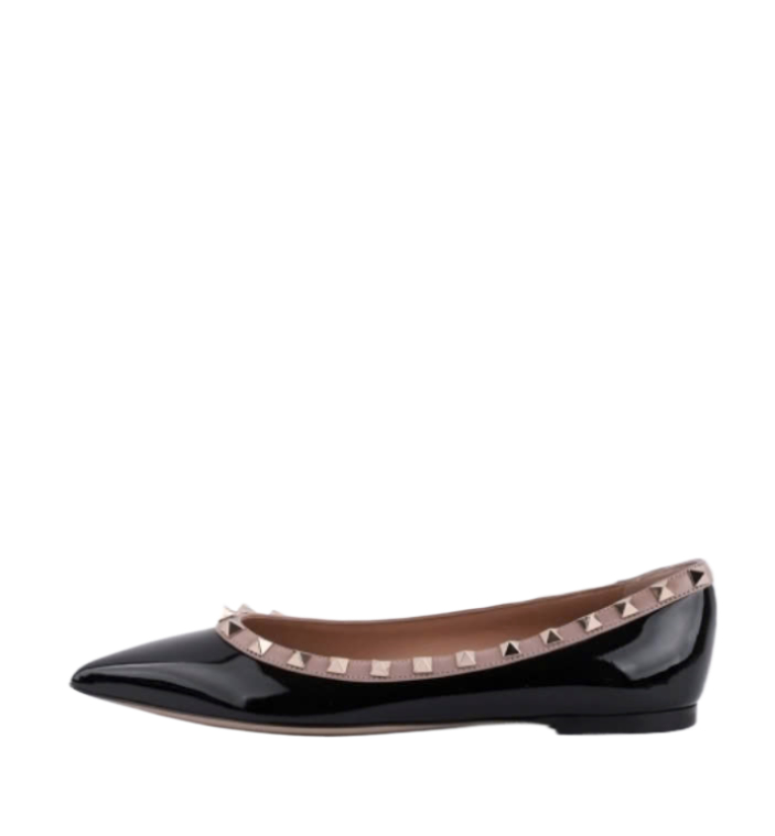 Patent leather lacquered ballerina