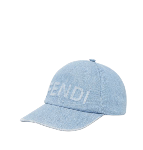 Logo denim cap