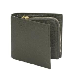 24FWRWB Tab Pebble Grain Zipper Coin Pocket Bifold Wallet