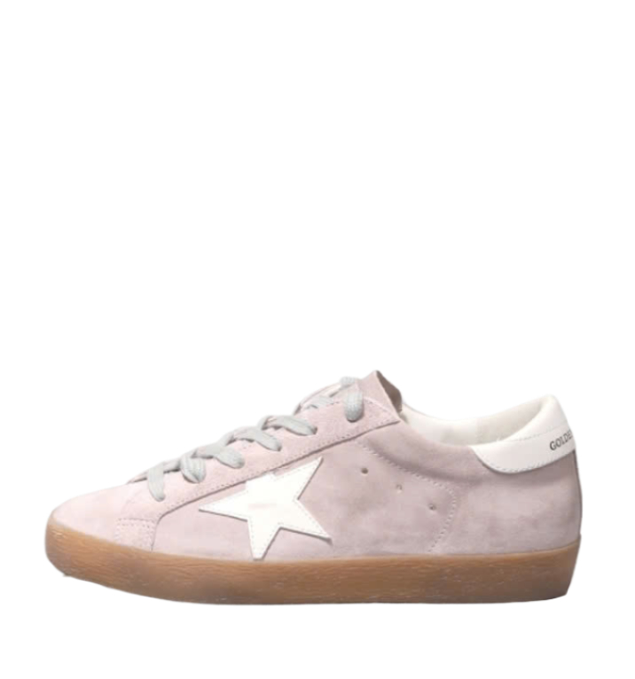 Superstar Classic Pink Suede White Leather Star & Heel