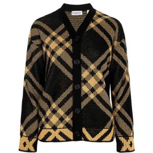 KIDS 24FW Yellow Check Mesh Cardigan