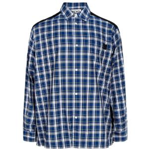 Blue Check Fleece Back Shirt