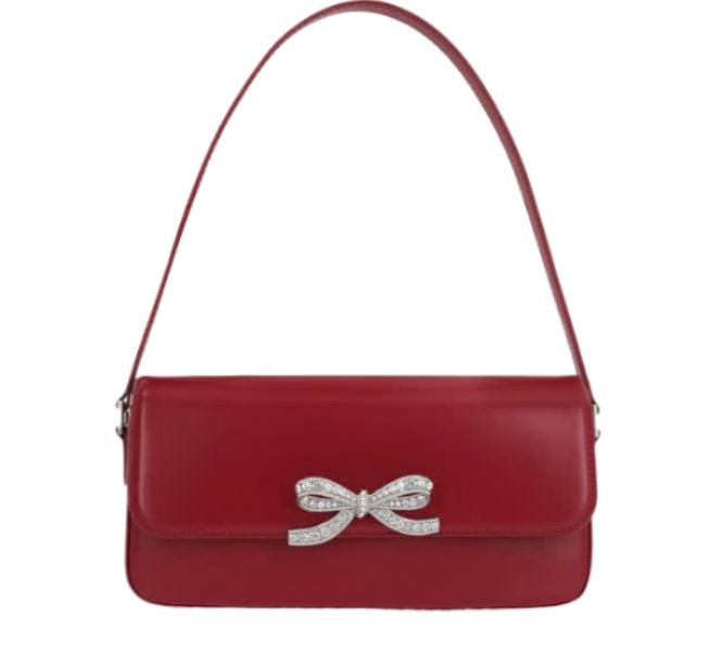 FIOCCO Bow Decor Leather Tote Bag