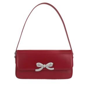 FIOCCO Bow Decor Leather Tote Bag