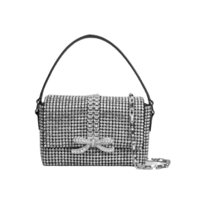 Crystal Bow Embellished Tote Bag