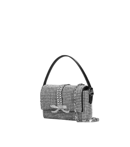 Crystal Bow Embellished Tote Bag