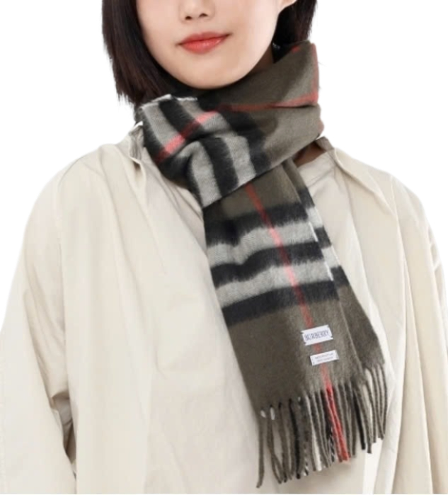 24FWCheck Cashmere Scarf