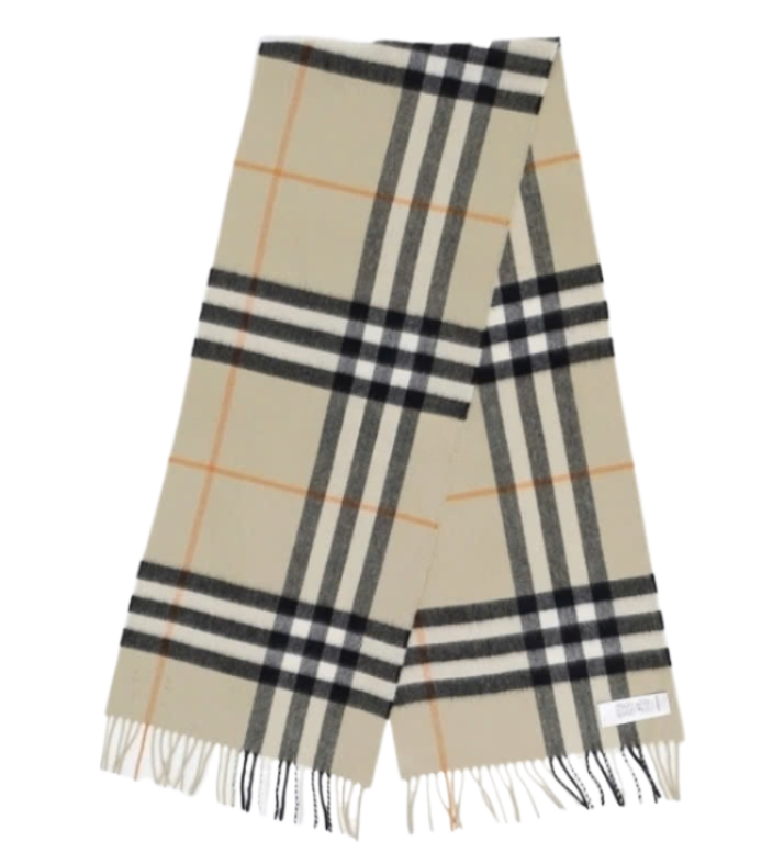 Checked Cashmere Scarf