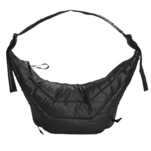 Lemaire Medium Soft Game Bag WR Coated Cotton Ash Black