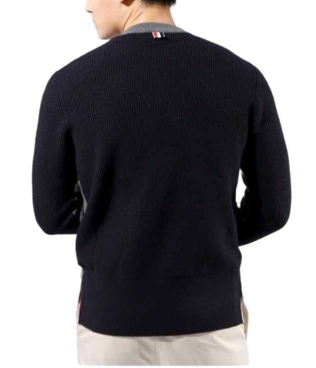 24FWMerino Wool 2 in 1 Half 4-Bar Pullover