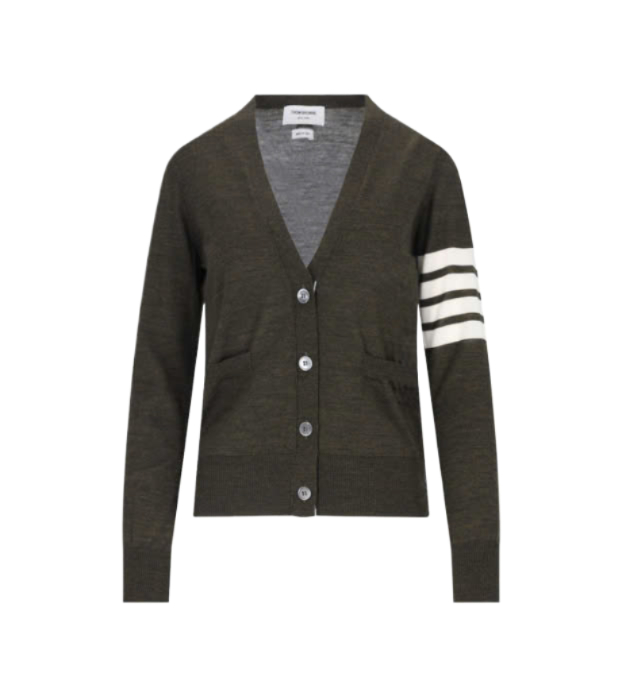 24FWOur 4-Bar Relaxed V-Neck Cardigan