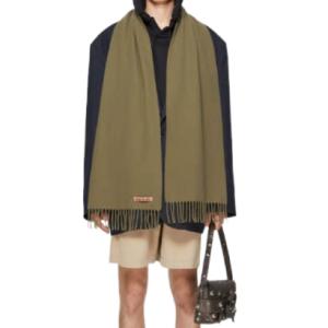 Canada Skinny Wool Scarf 