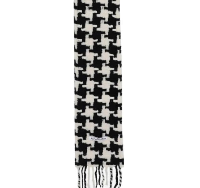 24FW Houndstooth scarf