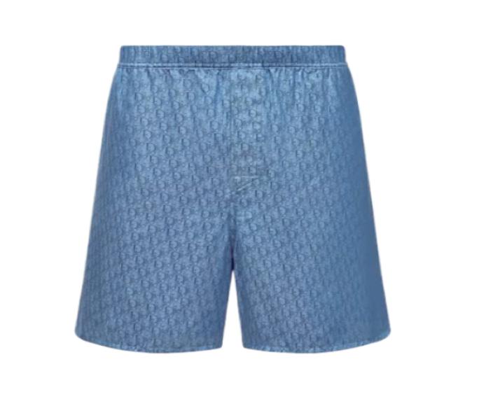 Silk cotton jacquard shorts