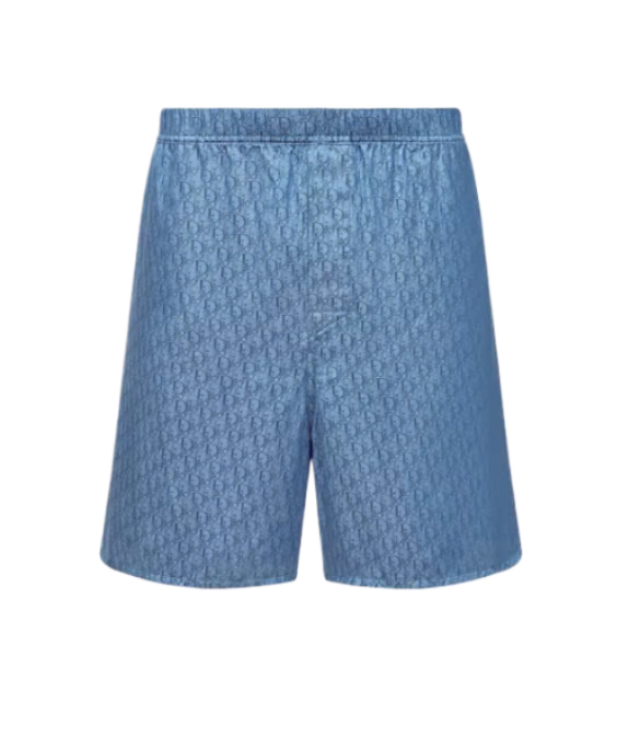 Silk cotton jacquard shorts