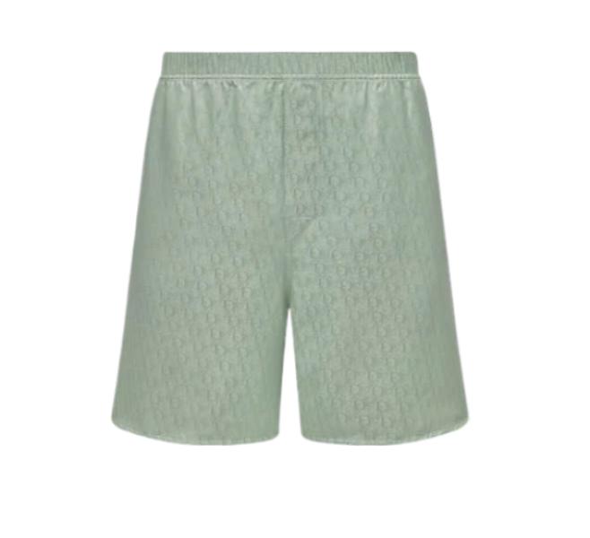 Silk cotton jacquard shorts