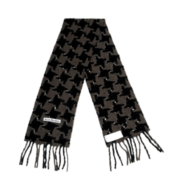 24FWHoundstooth scarf 