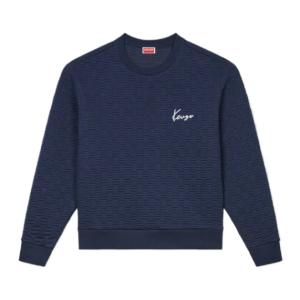 24FWWave embroidery classic man to man