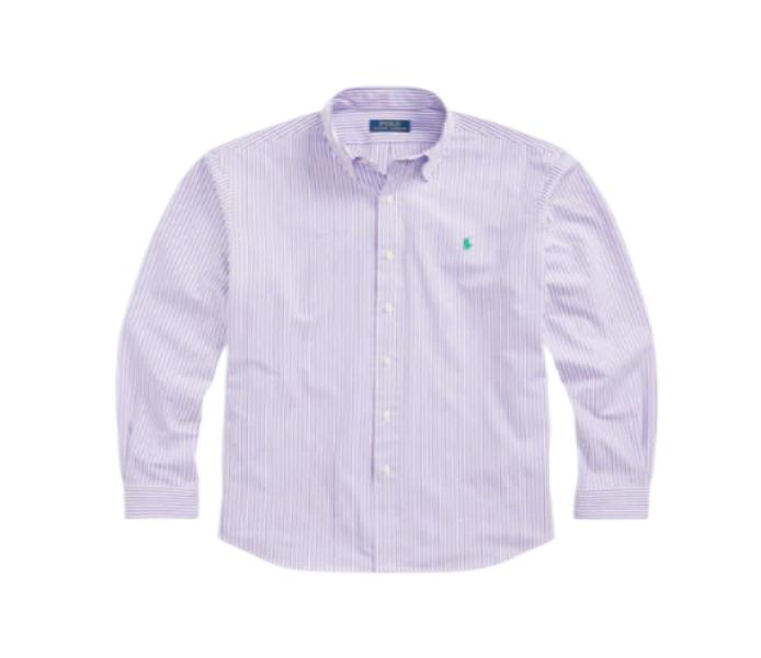 24FWPony Logo Embroidered Stripe Cotton Shirt