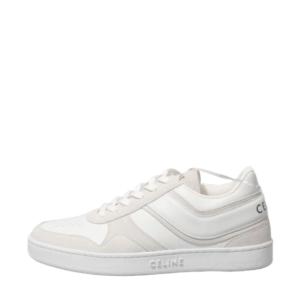 CELINE TRAINER LOW LACE-UP SUEDE CALFSKIN SNEAKERS