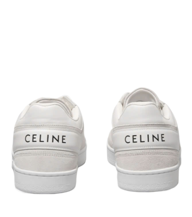 CELINE TRAINER LOW LACE-UP SUEDE CALFSKIN SNEAKERS