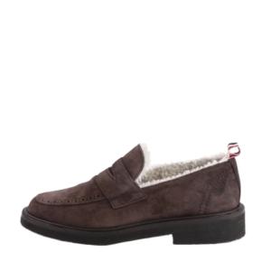 24FWSignature RWB Tab Suede Penny Loafer 