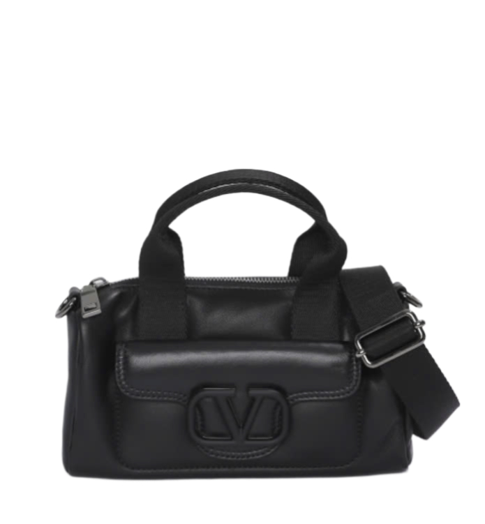 V logo signature clutch bag