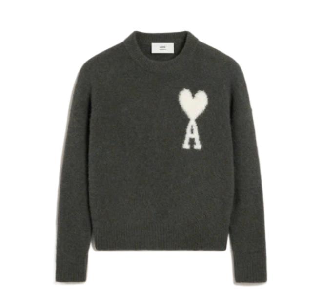 24FWOff White Army De Coeur Crew Neck Sweater