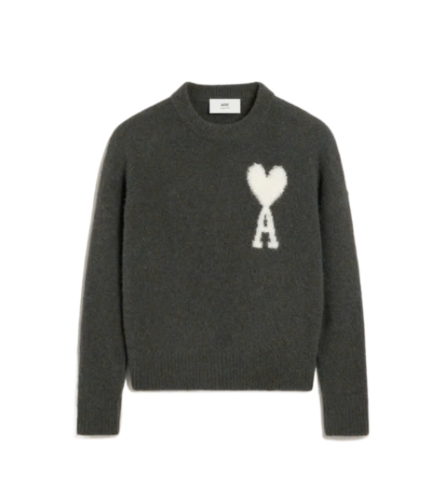 24FWOff White Army De Coeur Crew Neck Sweater