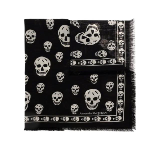 Skull Logo Wool Muffler