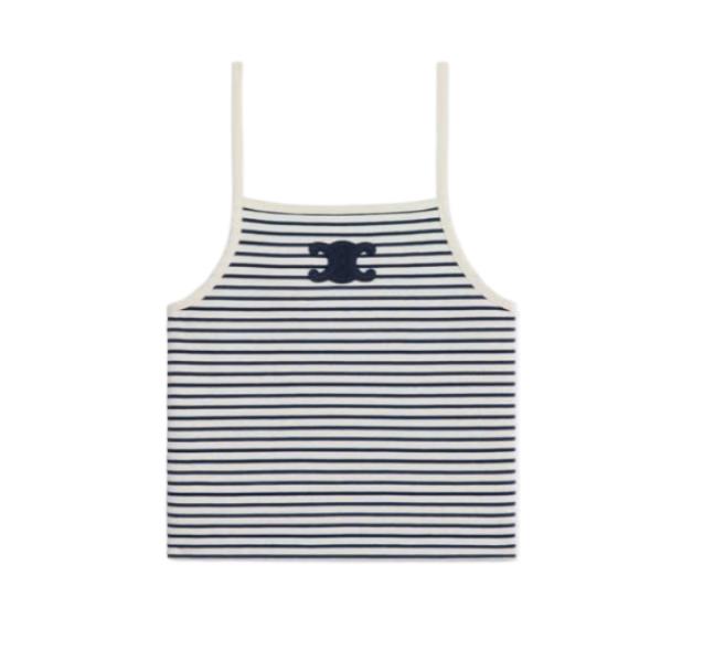 Striped Jersey Triomphe Tank Top