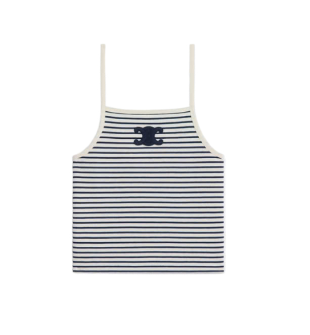 Striped Jersey Triomphe Tank Top