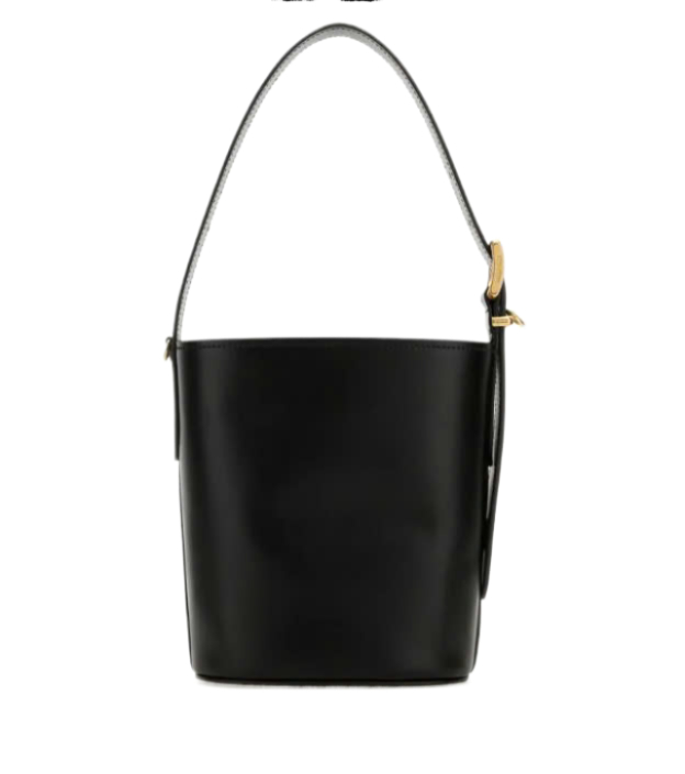 Leather bucket bag