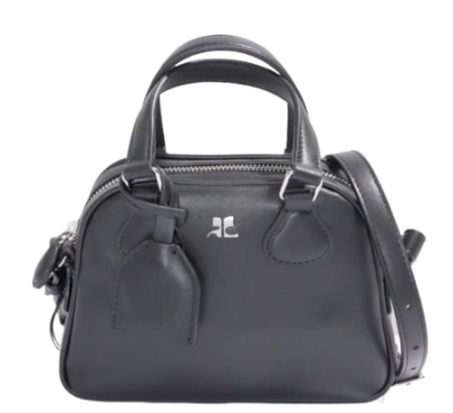 AC Studded Leather Mini Bowling Bag