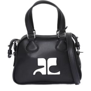 Re-edition mini leather bowling bag