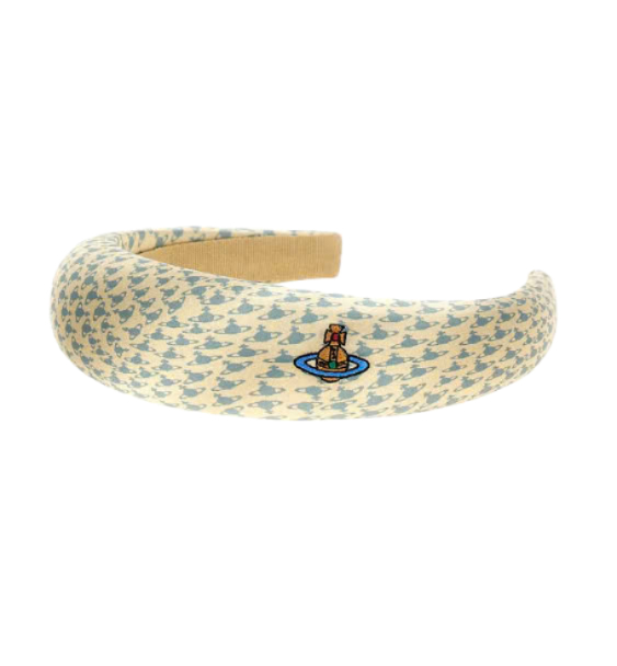 ORB logo printed silk hairband 