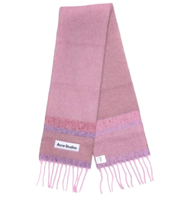 Fringed scarf logo