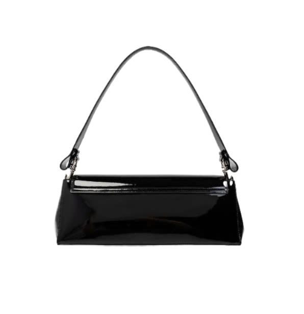 Hazel ORB Logo Patent Leather Shoulder Bag