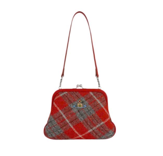 ORB Logo Check Wool Tote Bag