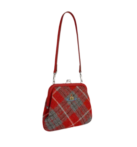 ORB Logo Check Wool Tote Bag