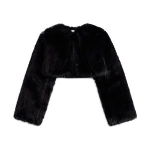 ALYANA Drawstring Faux Fur Jacket 