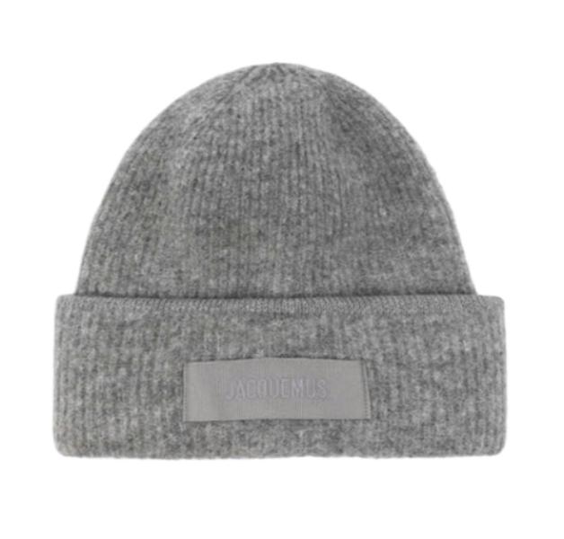 Logo Patch Wool Blend Beanie 